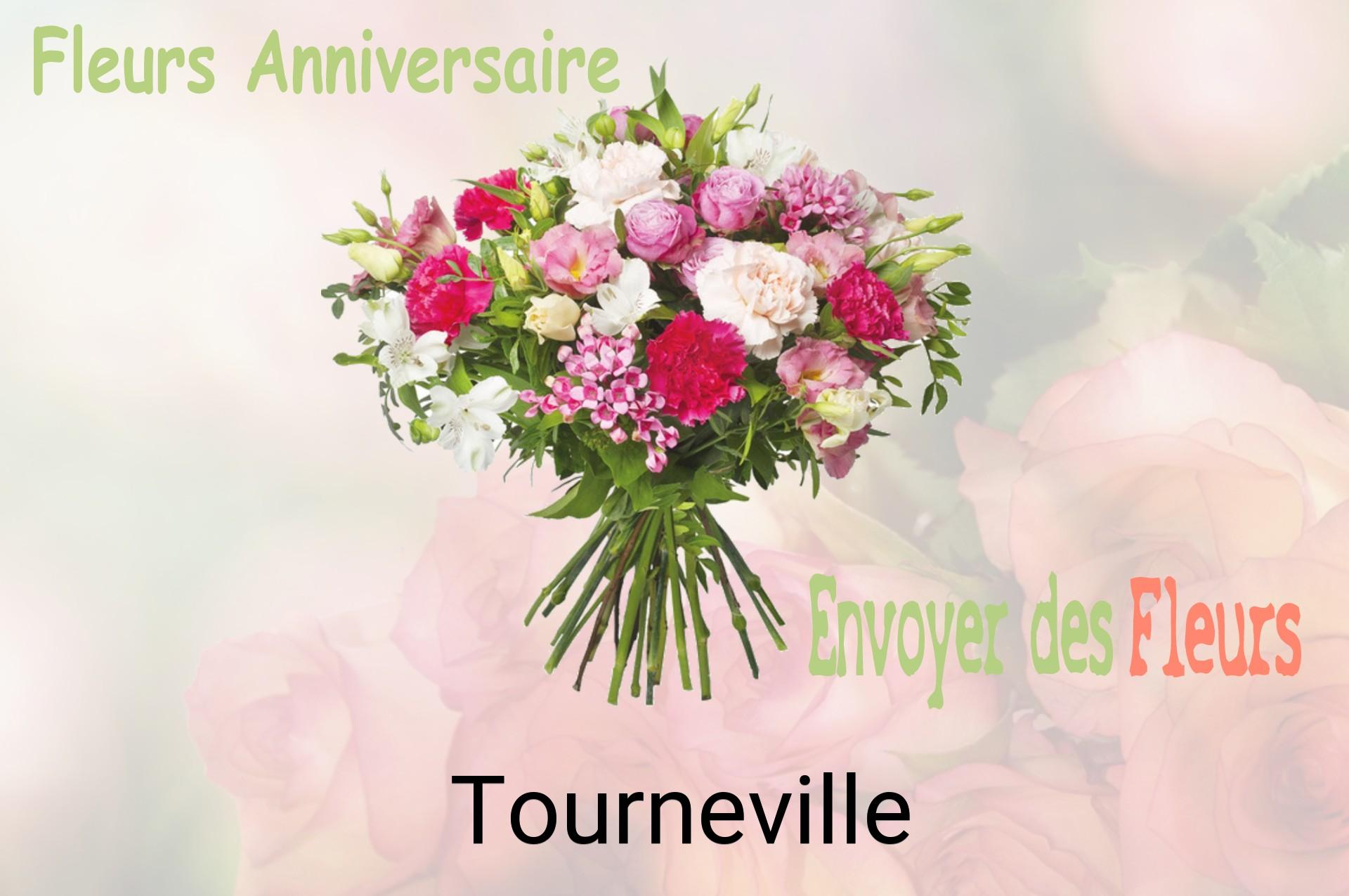 Bouquet de fleurs d’anniversaire livré à Tourneville